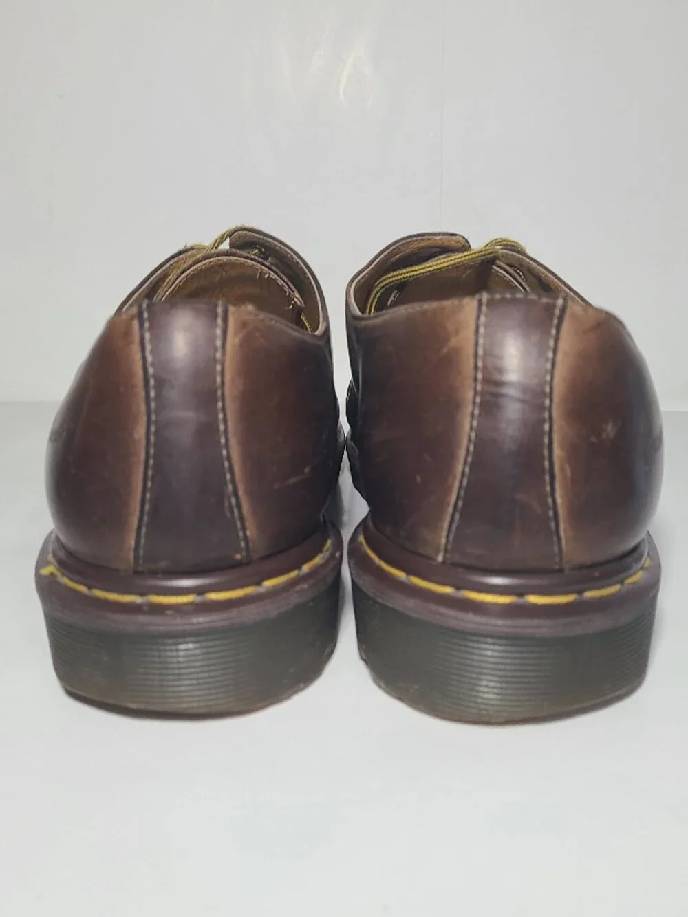 Vintage Dr Martens (1561 59) Oxford Brown Men's Shoes Size 12 Made in England